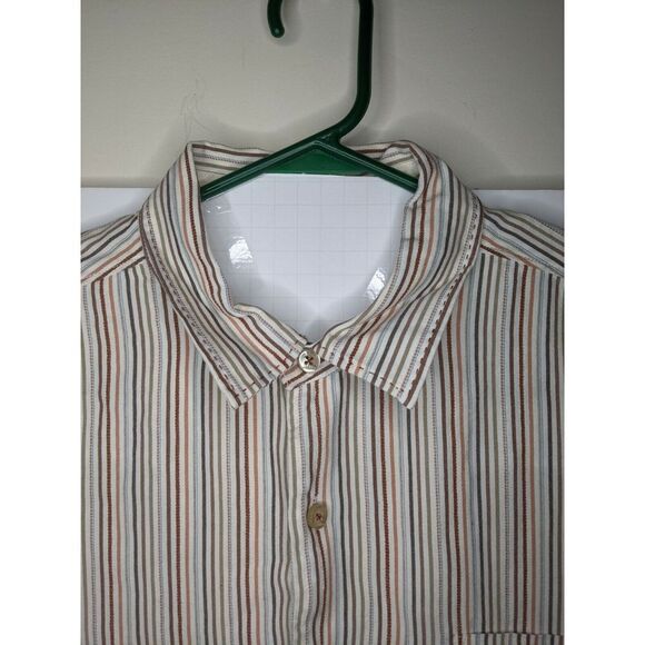 Men's Tommy Bahama Striped Long Sleeve Button Down Shirt, Size Large - Picture 2 of 6